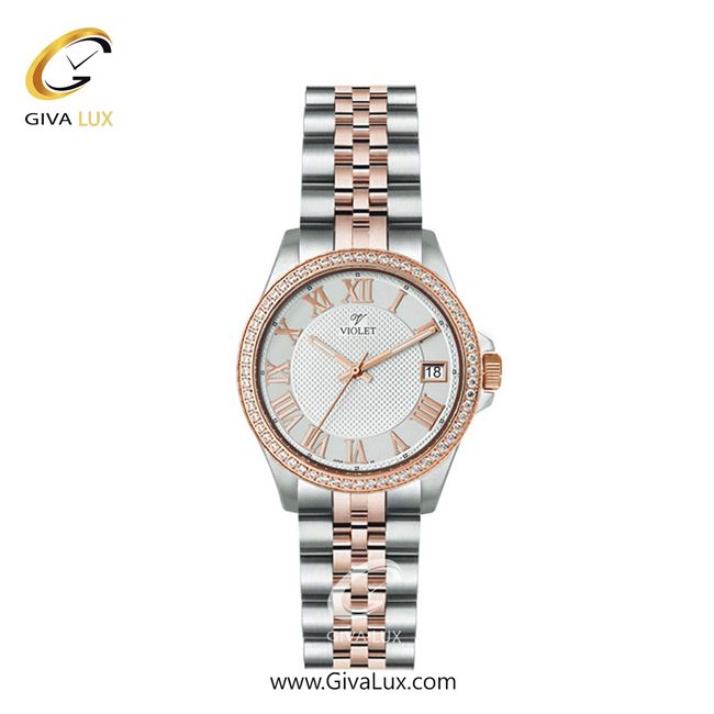 ساعت مچی اورجینال زنانه ویولت VIOLET نقره ای-رزگلد | نقره ای-رزگلد| نقره ای| کد رفرنس 0561/2 | 0576/2